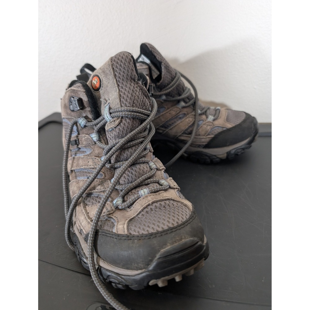 Merrell Moab 2 Women's 7 Mid Waterproof Trail Hiking Boots Granite Grey J06054 - Picture 3 of 12